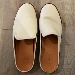 Vince leather slides - worn once!